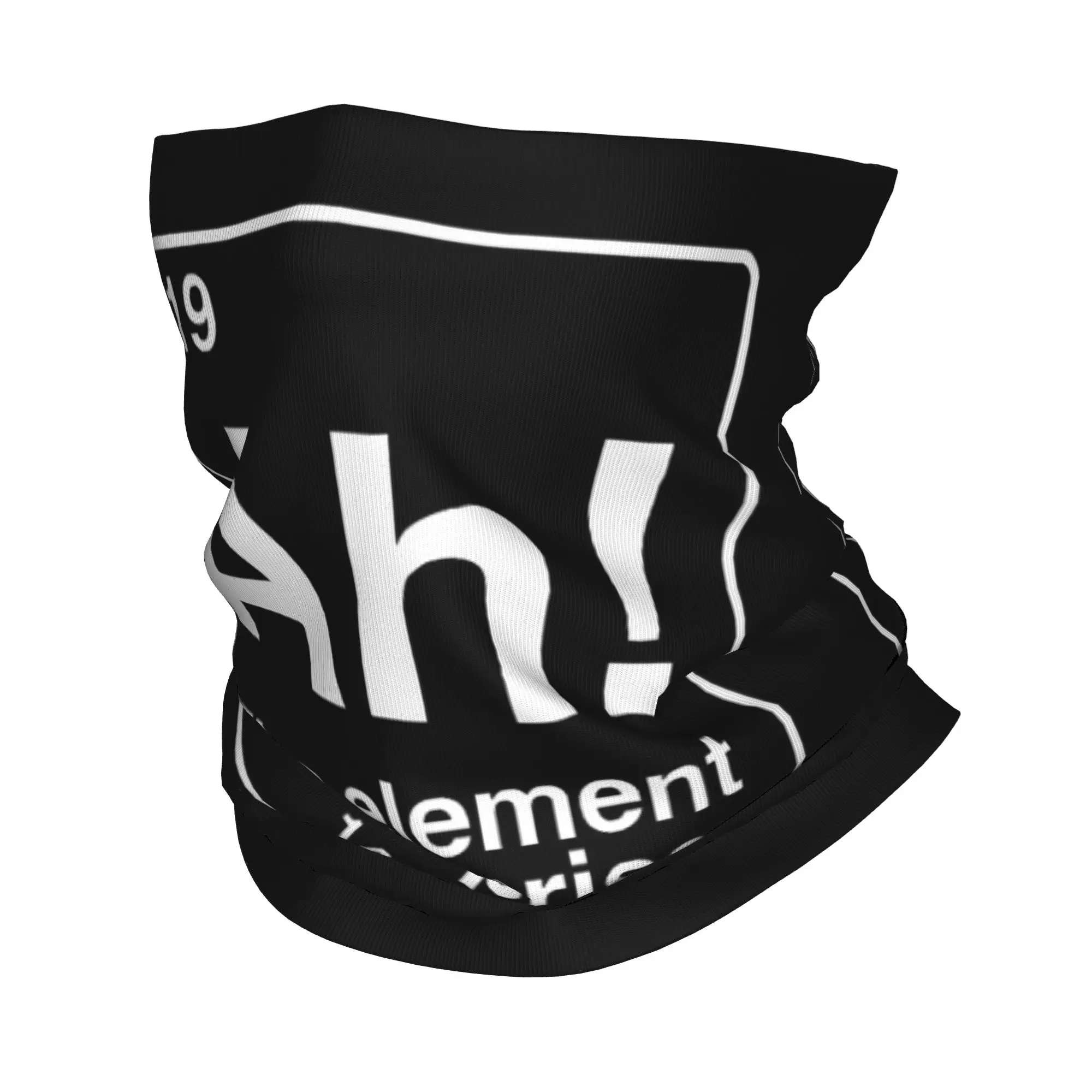 Ah the Element of Surprise Funny Bandana Neck Gaiter Printed Geek Periodic Table Balaclavas Face Scarf Headband Riding Adult