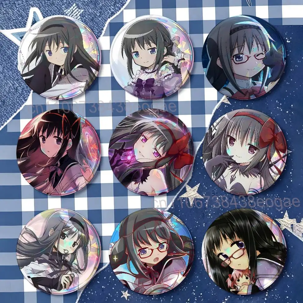 A-Akemi Homura Badges 25 32 44 58 75 mm Round Customizable Wholesale Fan goods Self-made fan freebies