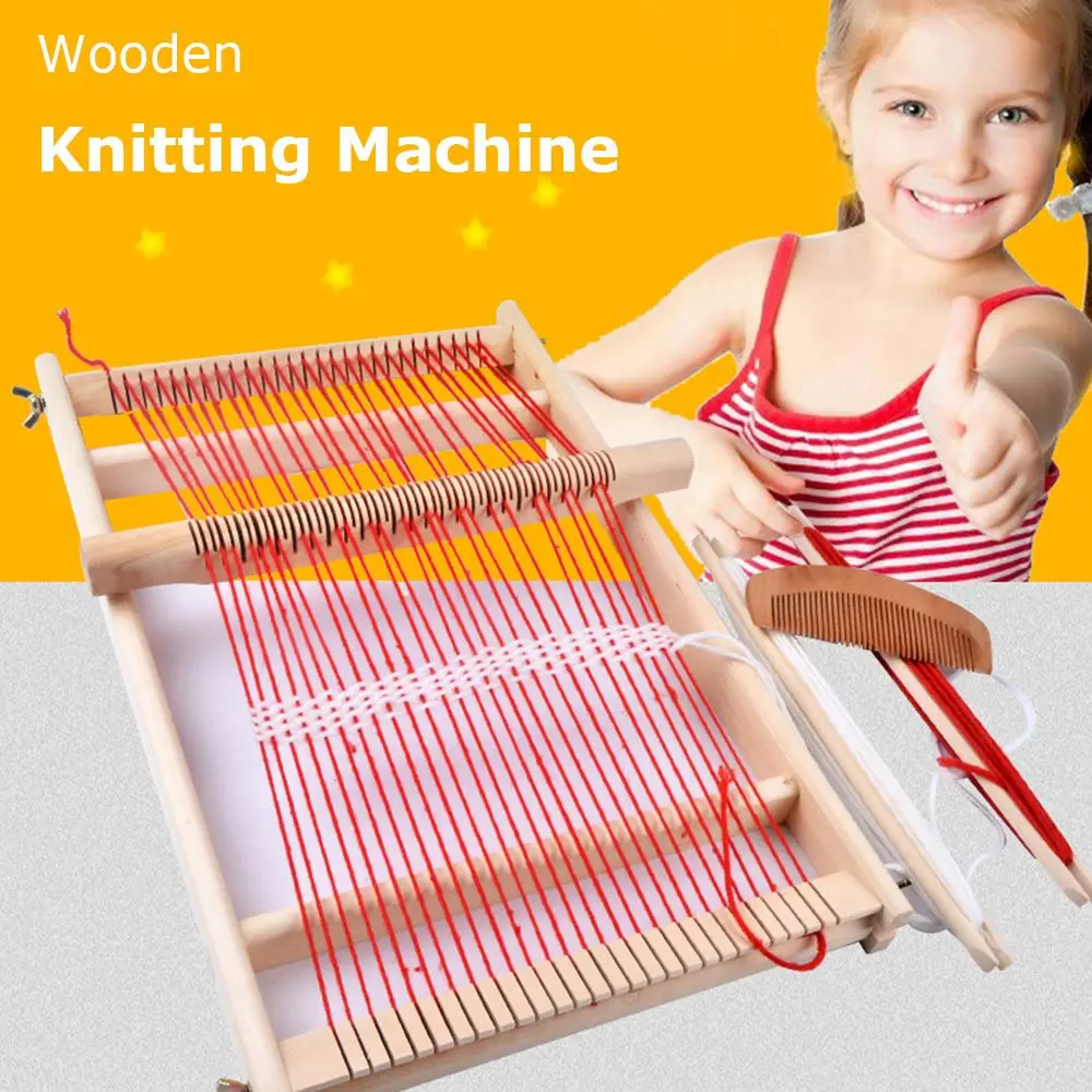 

Educational Durable Craft Comb For Children Girl Household Handcraft Knitted Weaving Loom Knitting Machine