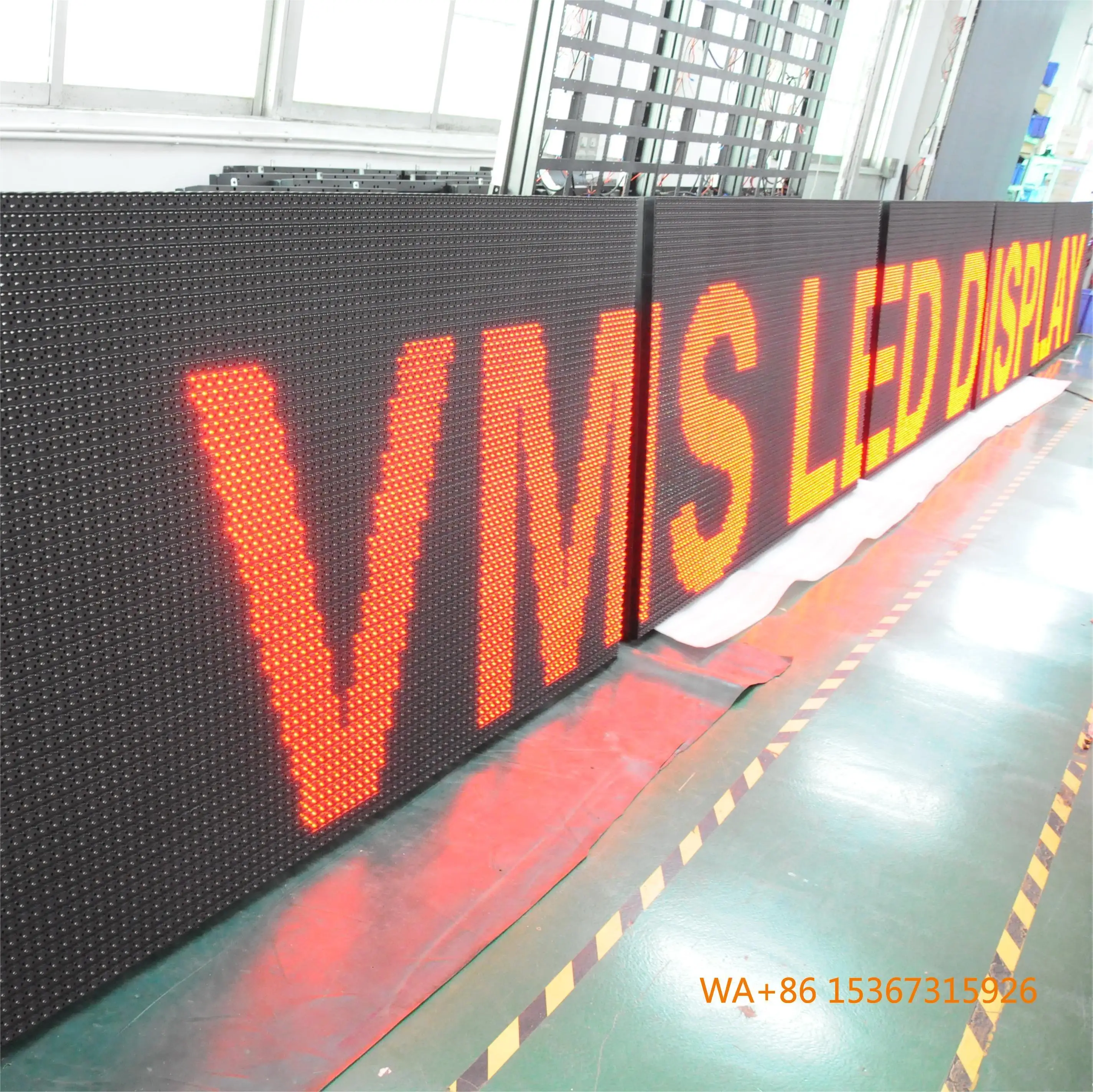 DIP LED Traffic Warning VMS Panel Variable Message Sign for Severe Weather Road