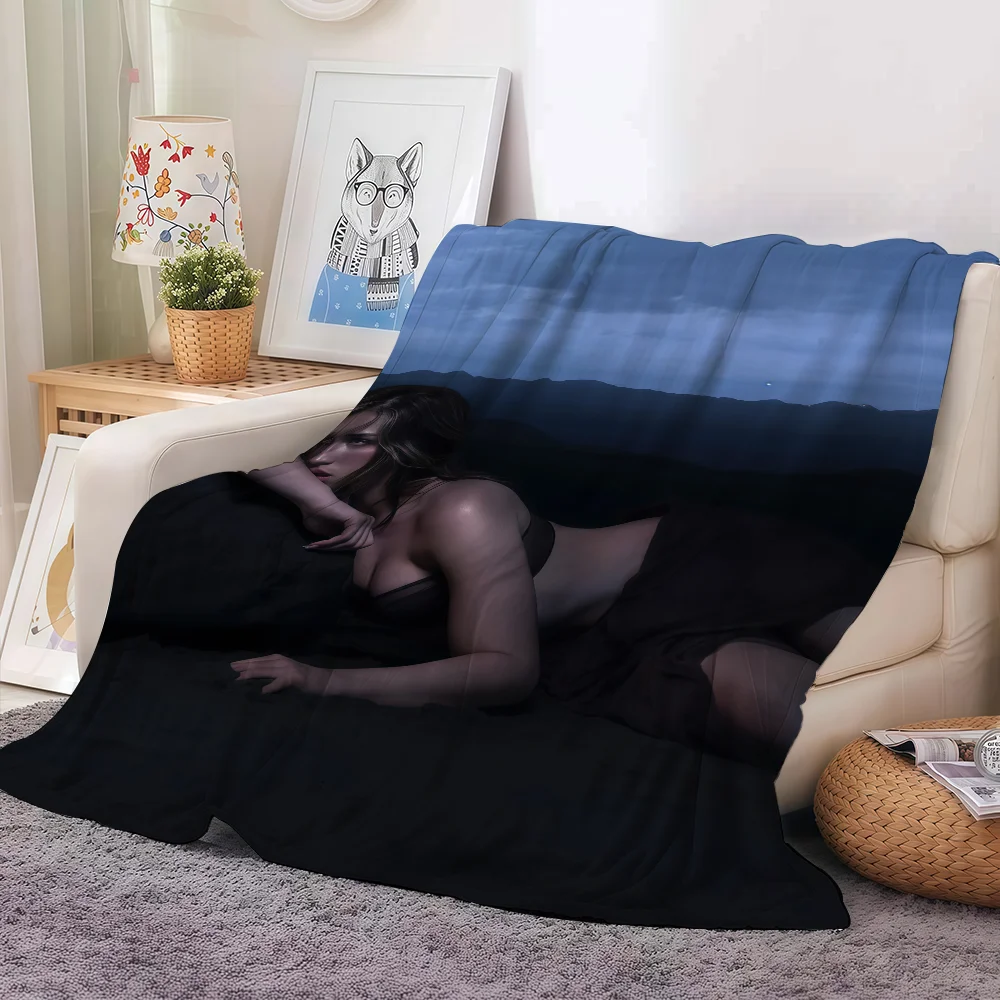 Singer Tate McRae So Close to What Blanket For Sofa Office Bed Plane Travel Sleep Read Relax Camping Soft And Warm