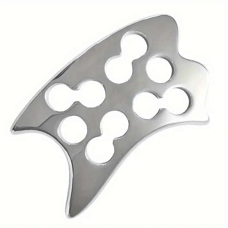10 Hole Handheld Stainless Steel Myofascial Release Tool Efficient Gua Sha Massager For Whole Body Acupoints Back And Leg Relief