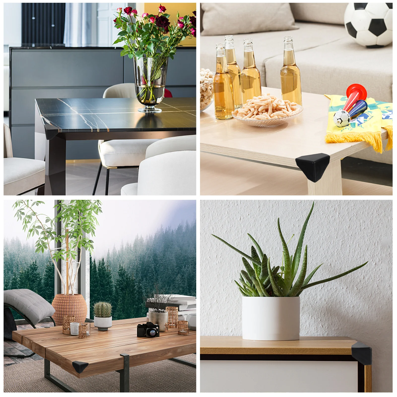 100 قطعة حماة الزوايا المضادة للتصادم للمنزل صندوق الأثاث التعبئة والتغليف الصلب واقي مصد السيارة وسادة الزاوية غطاء الحافة وسادة #4