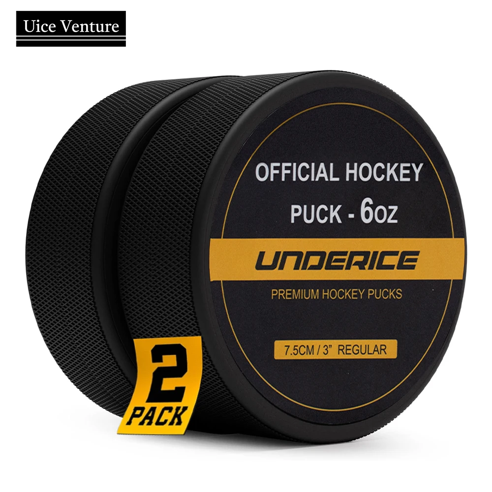 

2pcs Ice Hockey Puck Rubber Ball Hockey Pucks Solid Ball Street Pucks for Practicing Classic Training Hockey Accessories