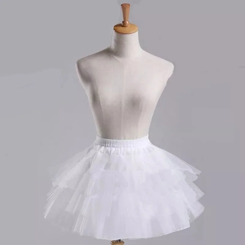 Cosplay Maid Wear Lolita Pettiskirt Short no Hoops  Girls Ballet  Skirt Petticoats