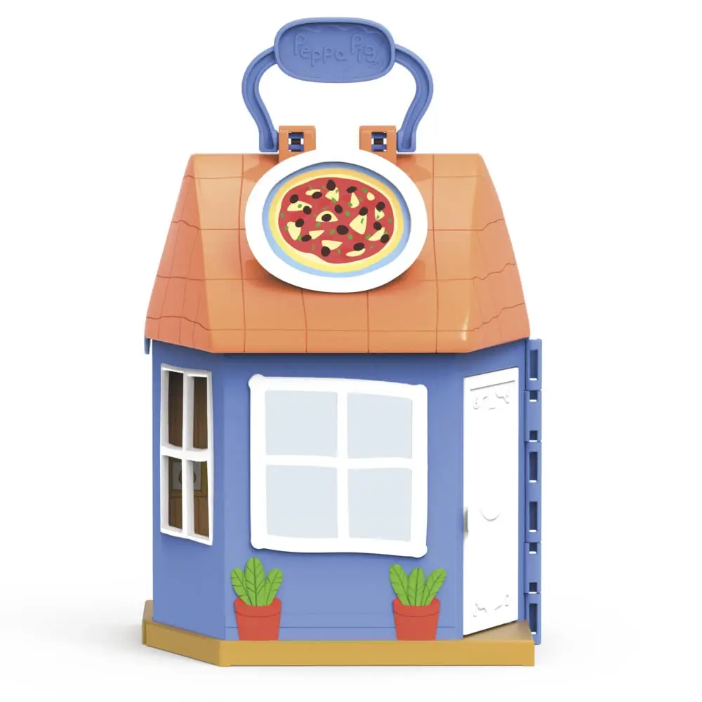 Peppa Pig Peppa 'S Avonturen Pizza Playset Kleuter Speelgoed Anime Figuur Cartoon Diermodel Verzamelbare Beeldjes Meisje Cadeau