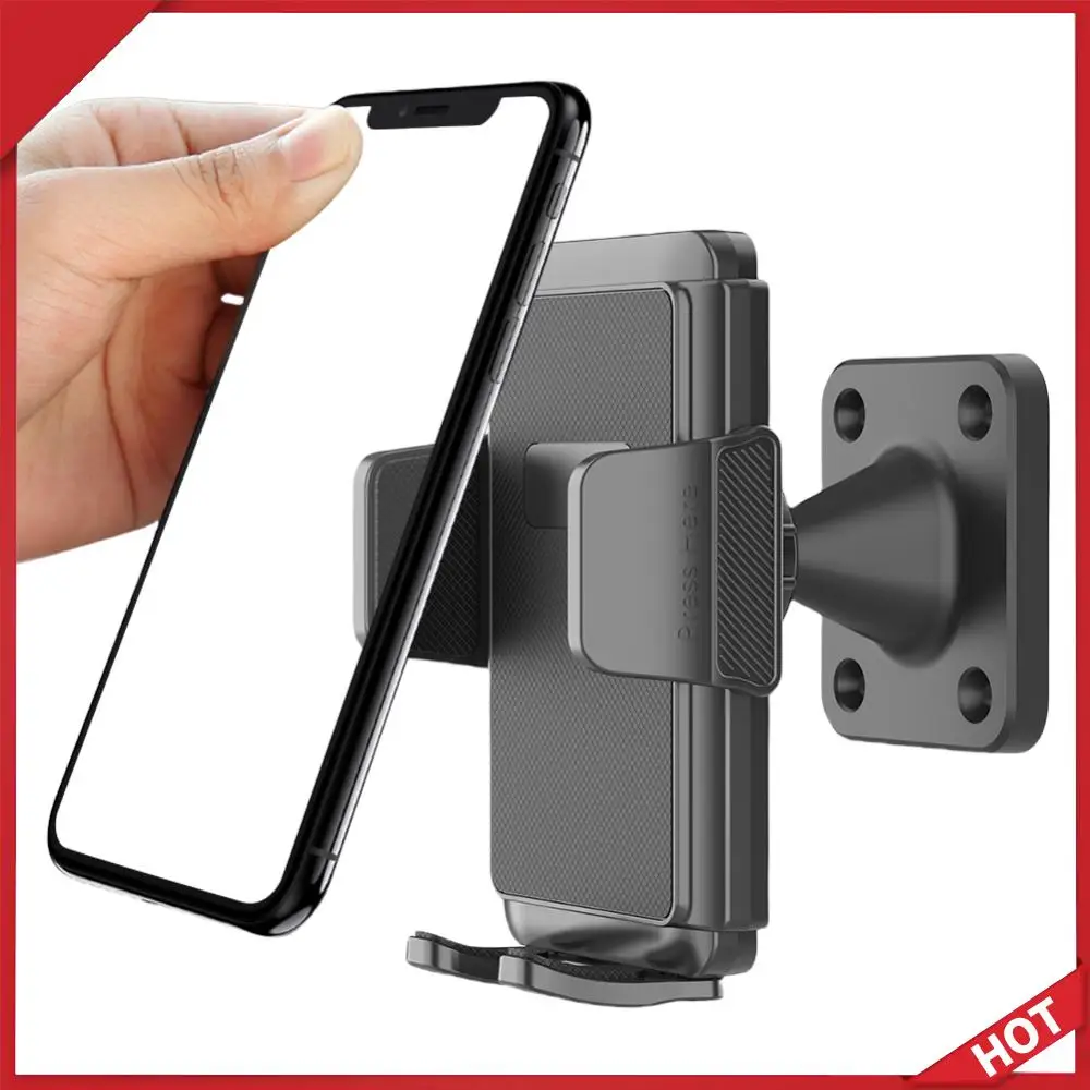 

360 Adjustable Mobile Phone Stand Wall Mounted Stabilization Bracket Hands-Free Phone Mount for 4.7-7.2'' Phones