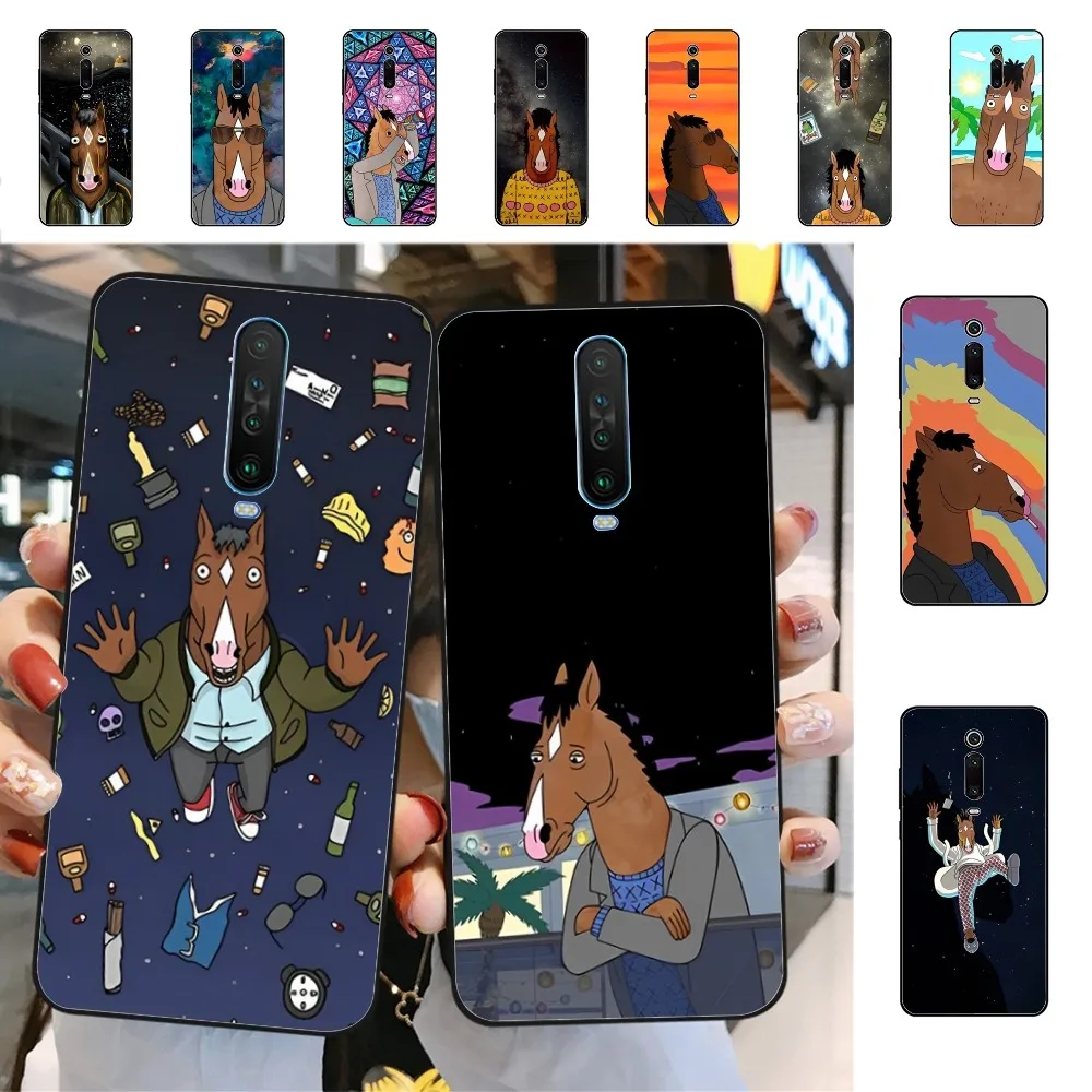 Cartoon B-boJacks H-Horse-mans Phone Case For Redmi 5 6 7 8 9 10 plus pro 6 7 8 9 A GO K20 K30 K40 pro plus F3 Fundas