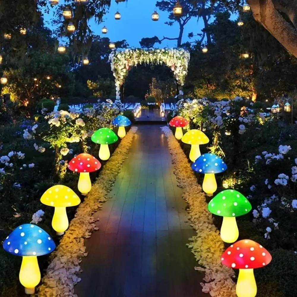

8 Head Solar Mushroom Light Waterproof 8 Modes LED Solar Mushroom Light Garden Decor Party Decoration Mushroom Lamp Landscape