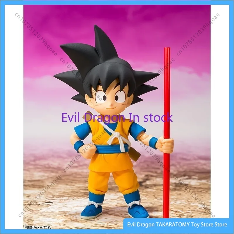 Bandai Original Dragon Ball Anime Figure SHFiguarts Son Goku Mini Vegeta IV Mini Action Figure Toy Kids Collectible Gift