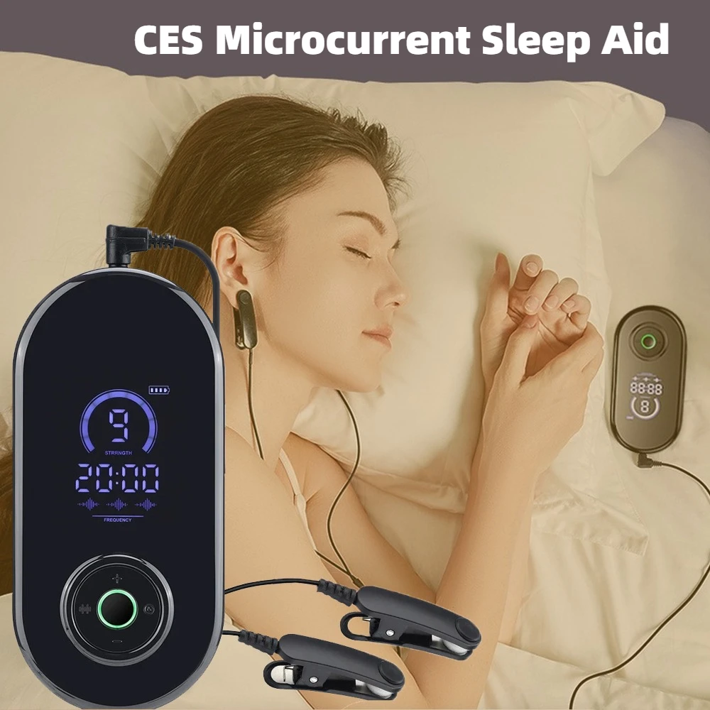 CES مكركرنت النوم المعونة جهاز الأرق القلق الصداع الإغاثة الكهربائية قرط كبس نوع الوخز بالإبر أداة النوم السريع #1