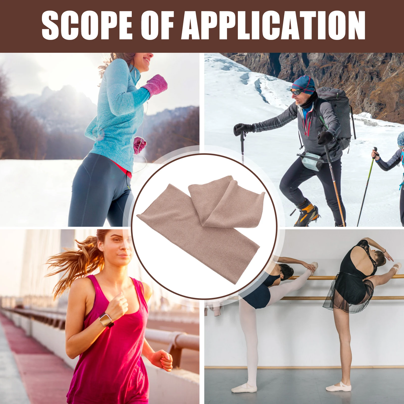 

1Pair Knee Sleeve Multi-Function Elastic Support Breathable Protector for Outdoor Sports Cycling Warm Knee Pads