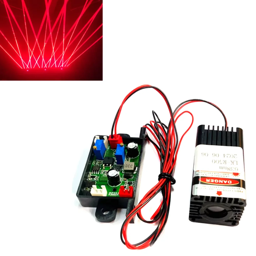 638nm 500mw Red Coarse Beam Laser stage Light Module