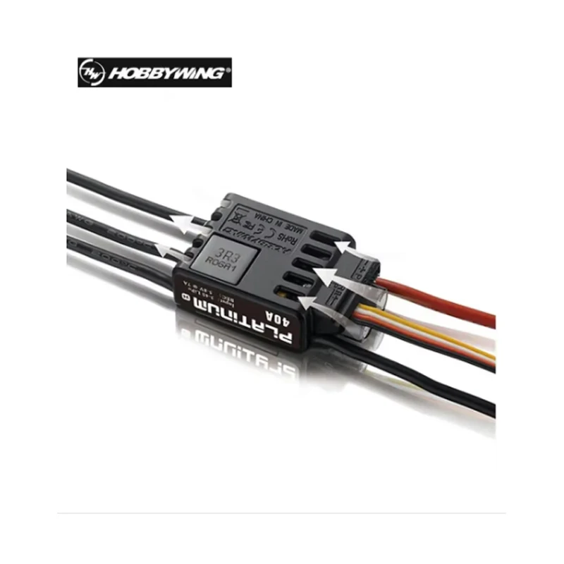 Hobbywing Platinum V4 25A 40A 60A 80A 120A Borstelloze ESC Elektronische Snelheidsregelaar 3-6S Lipo Ingebouwde BEC Voor RC Vliegtuig