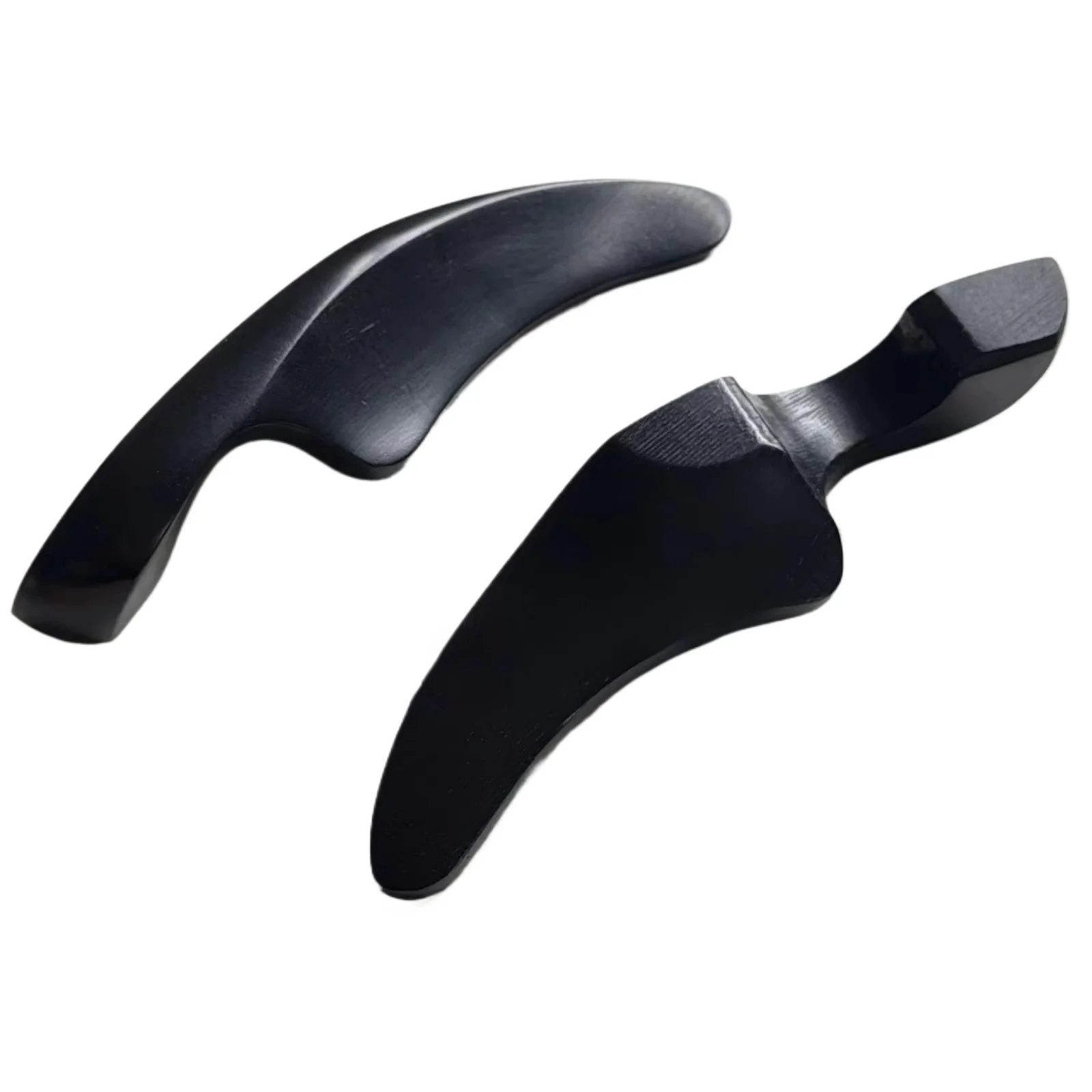 3Pcs Willow Leaf Style Natural Ebony Violin Chinrest Fiddle Chin Rest Violin Replacement Instrument Accessories