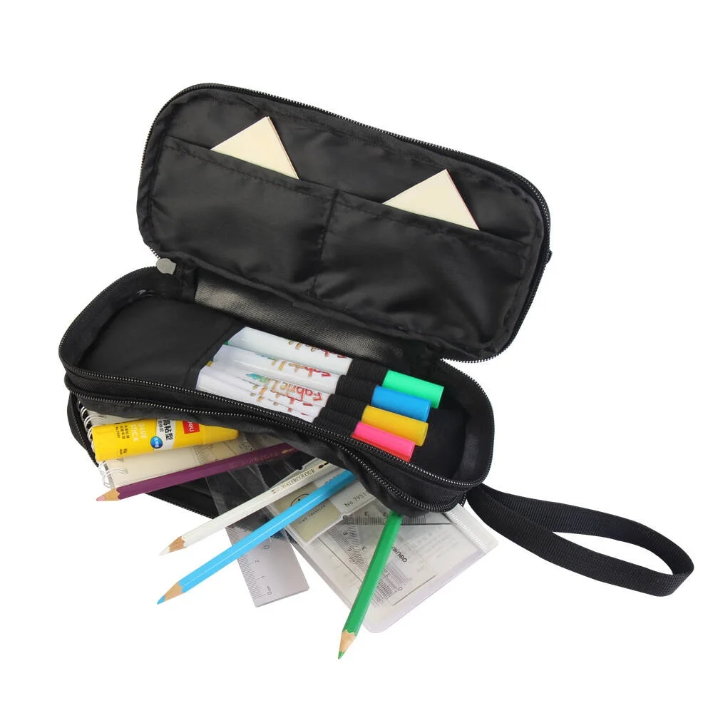 

5 pcs Sublimation Blank Portable Handheld Pencil Cases Makeup Bag with Zipper for Heat Transfer Printing