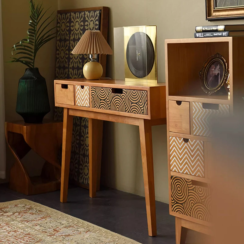 طاولة وحدة التحكم الفاخرة للتخزين، تصميم ممتاز، مدخلات تخزين الطاولة، أثاث غرفة المعيشة Muebles Recibidores De Entrada