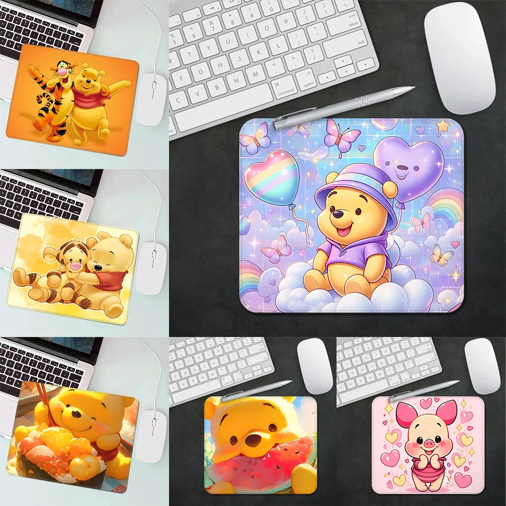 Gaming Mouse Pad Cute Anime Winnie the Pooh XS Small Mousepad For PC Gamer Desktop Decoration Office Mouse Mat Deskmat Rug