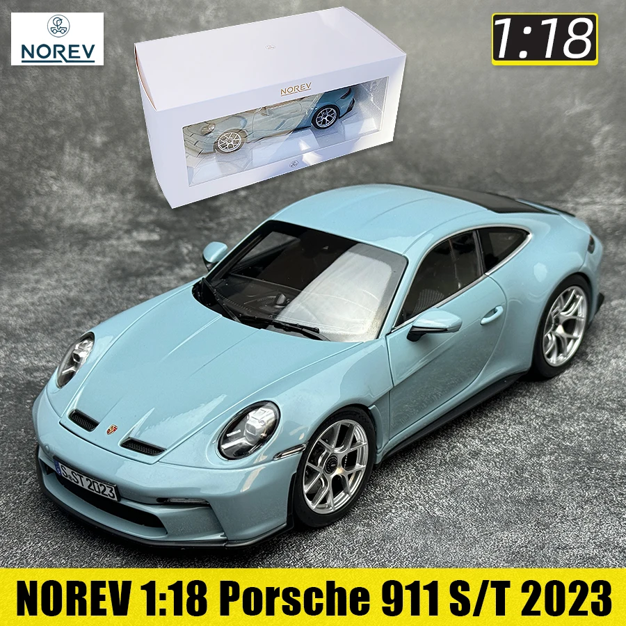 NOREV 1:18 Porsche 911 S/T 2023 die cast model Car model decoration Holiday gift collection