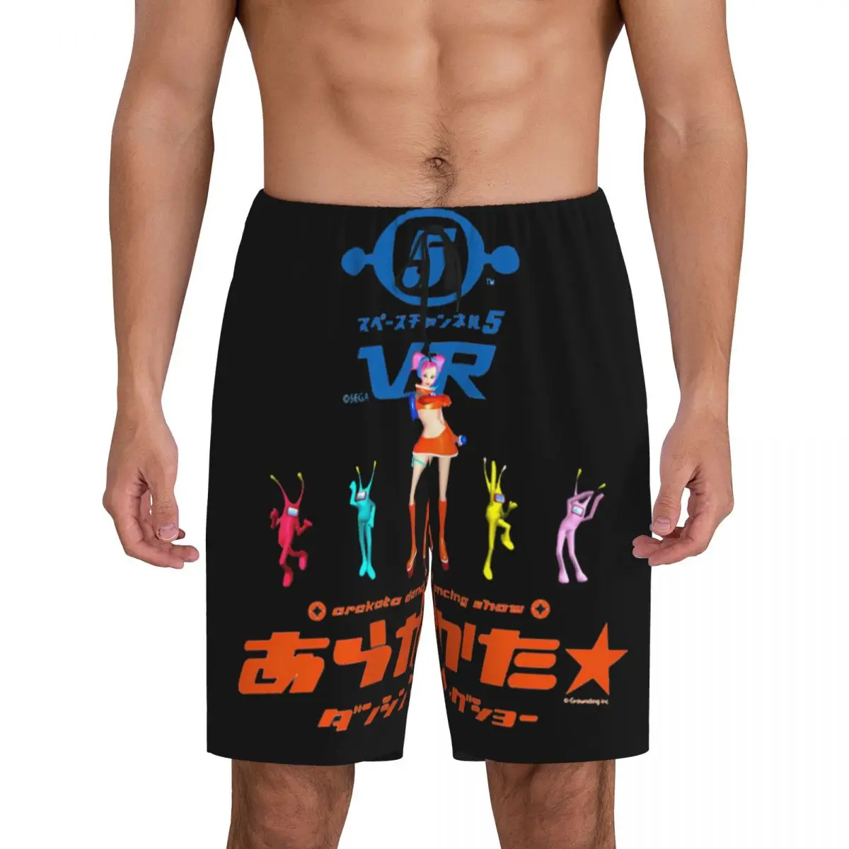 

Мужские короткие пижамные шорты Custom Space Channel 5 Ulalas Swingin Report Show для сна и отдыха