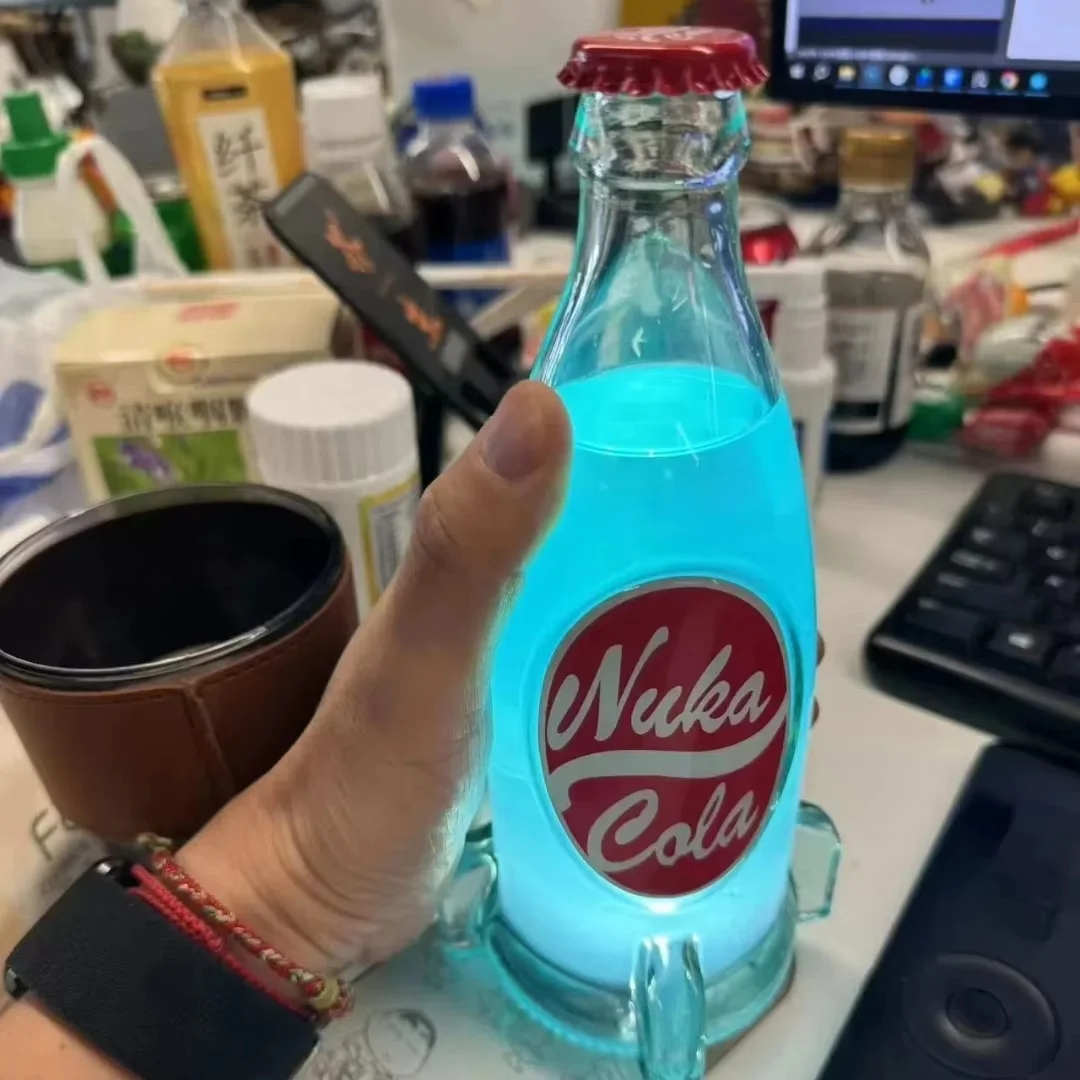 Nukas Colas DIY botella con tapa botella de vidrio taza sin figura líquida modelo juguete periféricos Propcoke botella artesanías Fallout Prop