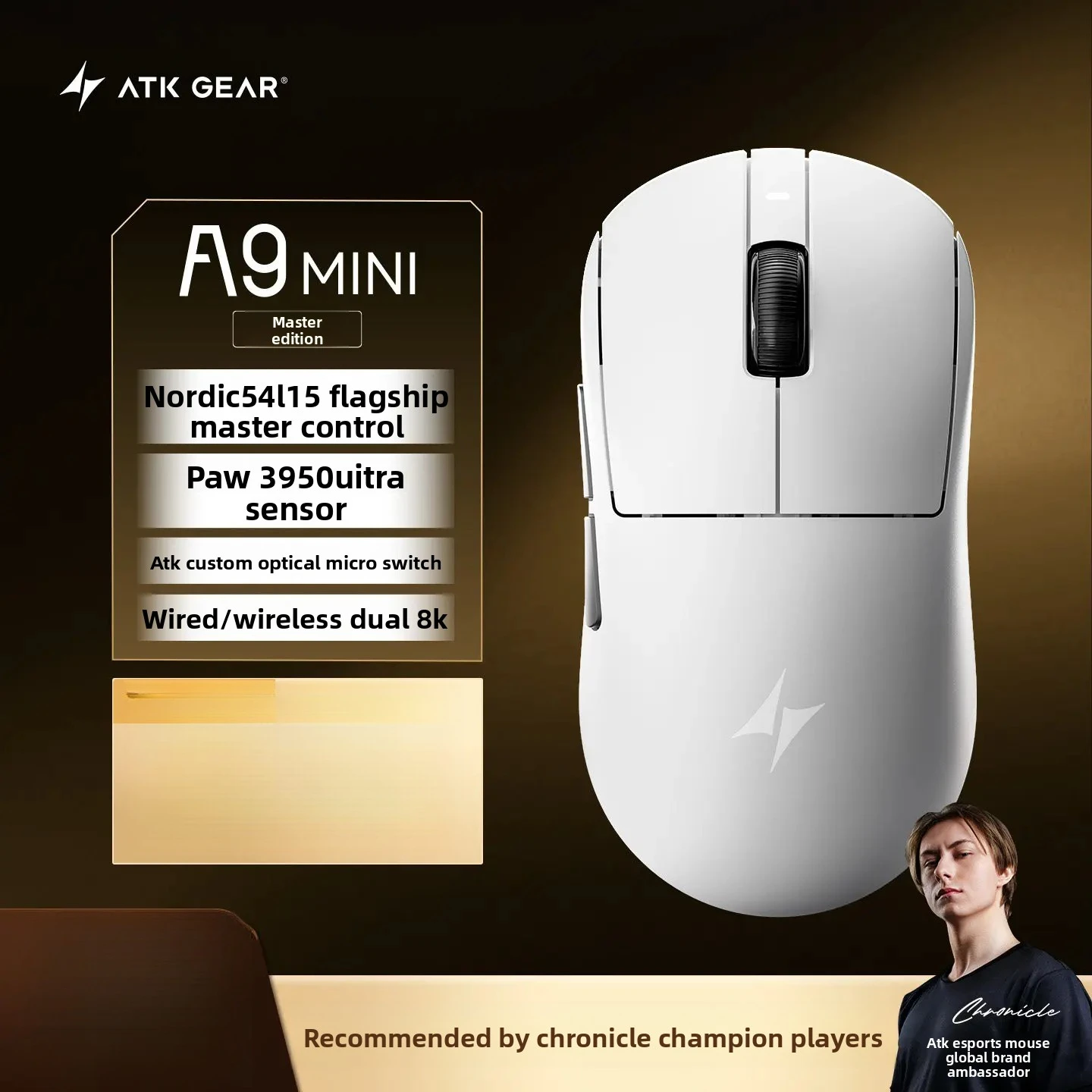 マウス・トラックボール atk a9 mini Dragonfly A9 Lightweight
