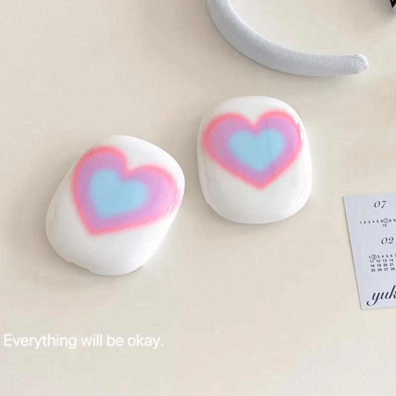 

INS Japanese Korean Style y2k Minimalist Gradient Heart Protective Case For Apple Airpods Max Earphone Cases For Airpods Max2