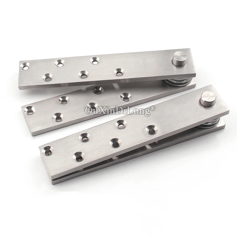 

Stainless Steel Heavy Door Hinges 360° Rotation Invisible Hidden Swing Door Pivot Hinges Install Up and Down Loading 150KG/Set