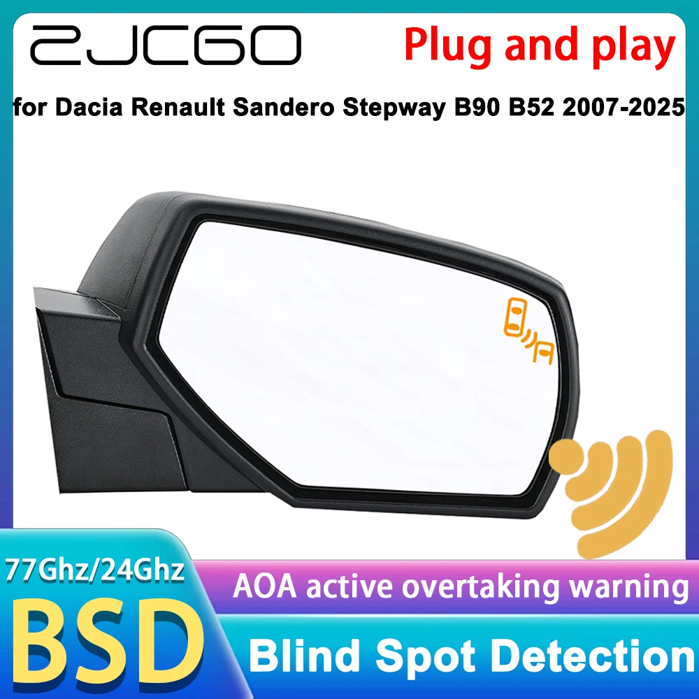 for Dacia Renault Sandero Stepway B90 B52 2007-2025 Blind Spot Monitoring Warning Detection BSM BSD BSW System Radar Detector