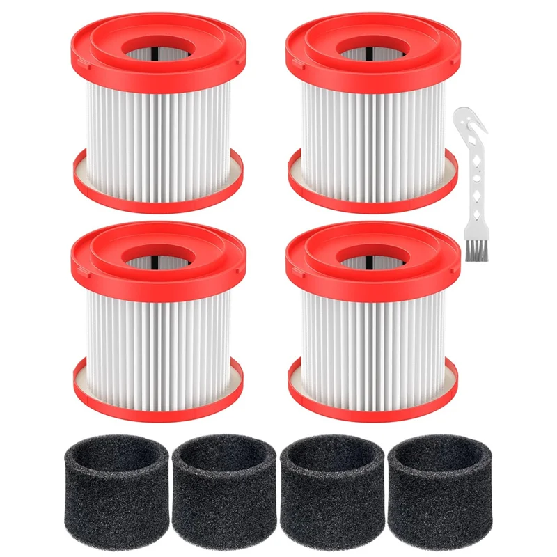 فلتر A83X-HEPA 49-90-1900 بديل لنماذج المكنسة الكهربائية M18 اللاسلكية 0780-20 0880-20-4-حزمة رطبة وجافة
