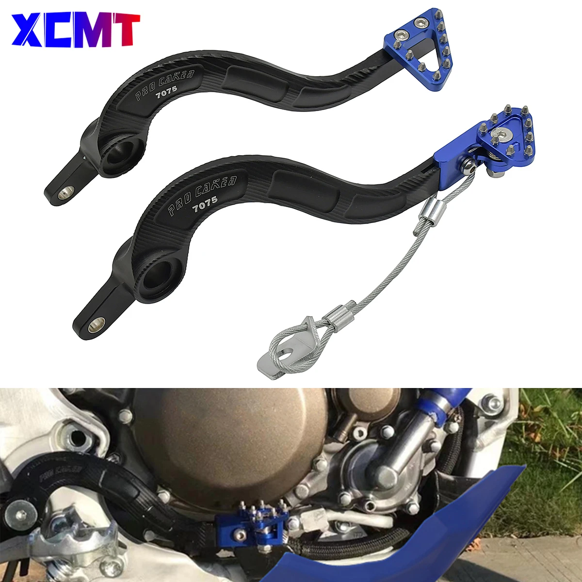 Motocross Aluminum Rear Brake Pedal Lever CNC For Yamaha YZ450F YZ450FX WR450F YZ 450F 450FX 450 F FX WR 2010-2020 MX Motorbike