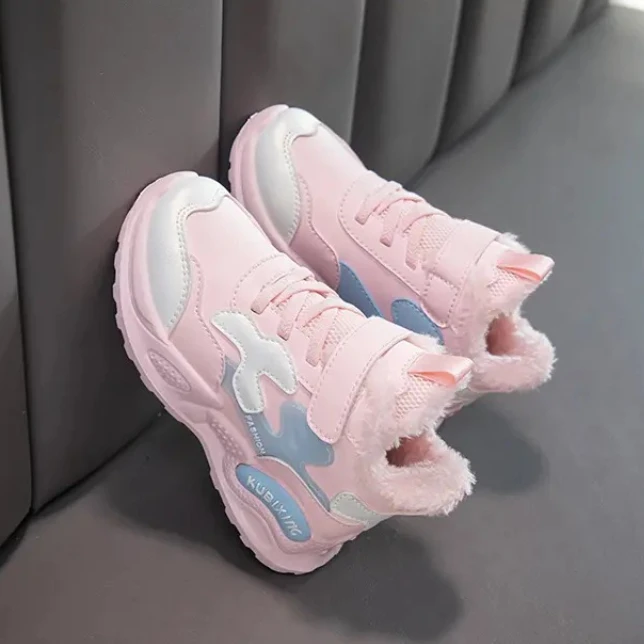 

Boys Casual Shoes Winter Warm Fur Children Shoes Kids Shoes Cotton Boots for Kids in Snow Outdoor kids sneakers