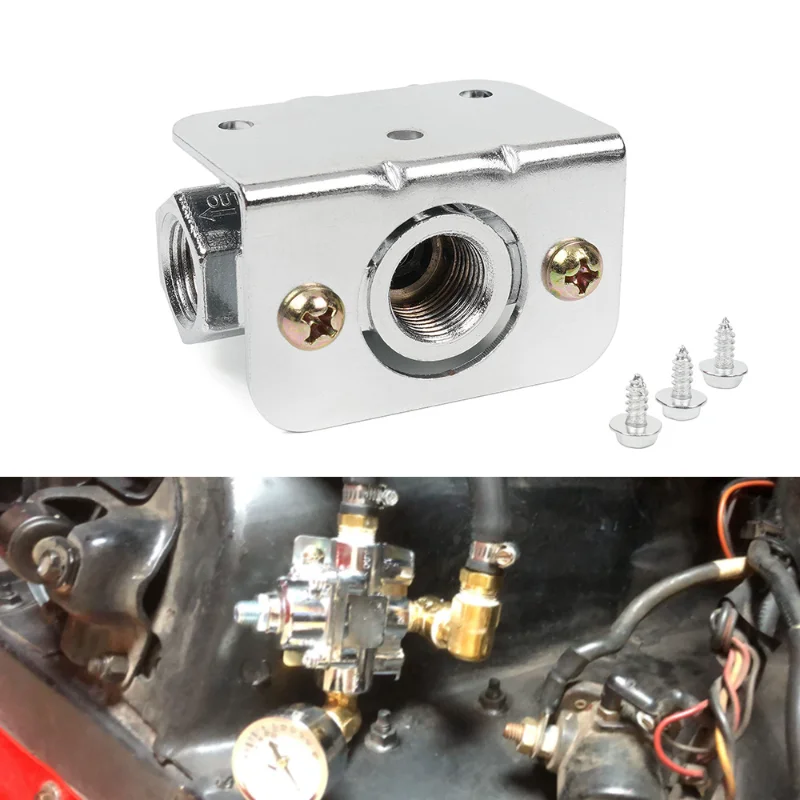 Car Modification Accessories 3/8 Zinc Alloy Carburetor Fuel Valve 12-804 Fuel Pressure Regulator 12-803