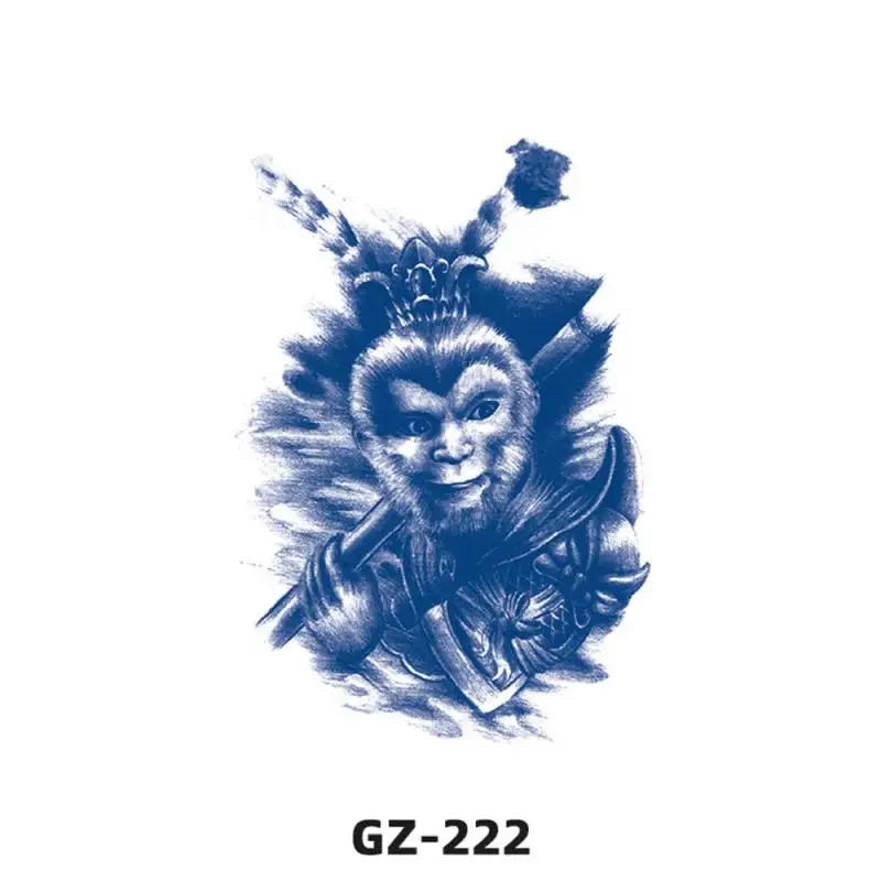 น้ํายาวนาน Tattoo กันน้ํากึ่งถาวรสติกเกอร์แมงป่องหน้าอก Star สัญลักษณ์ Intimate Tattoo Men Flash Transfer รอยสักปลอม