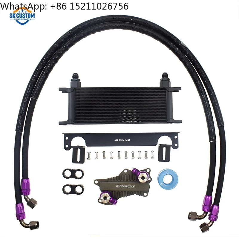For 3.6L 2011-23 Dodge Charger Challenger Journey Jeep Grand Cherokee Wrangler Ram ProMaster Chrysler 200 300 Engine Oil Cooler