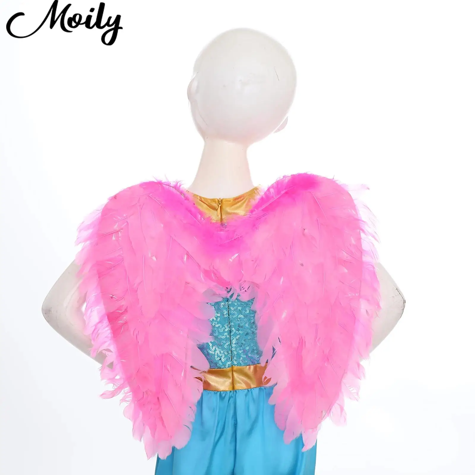 

New Angel Wings Adult Children Performed Halloween Props Angel Feather Wings Elastic Band Angel Wing for Christmas Masquerade