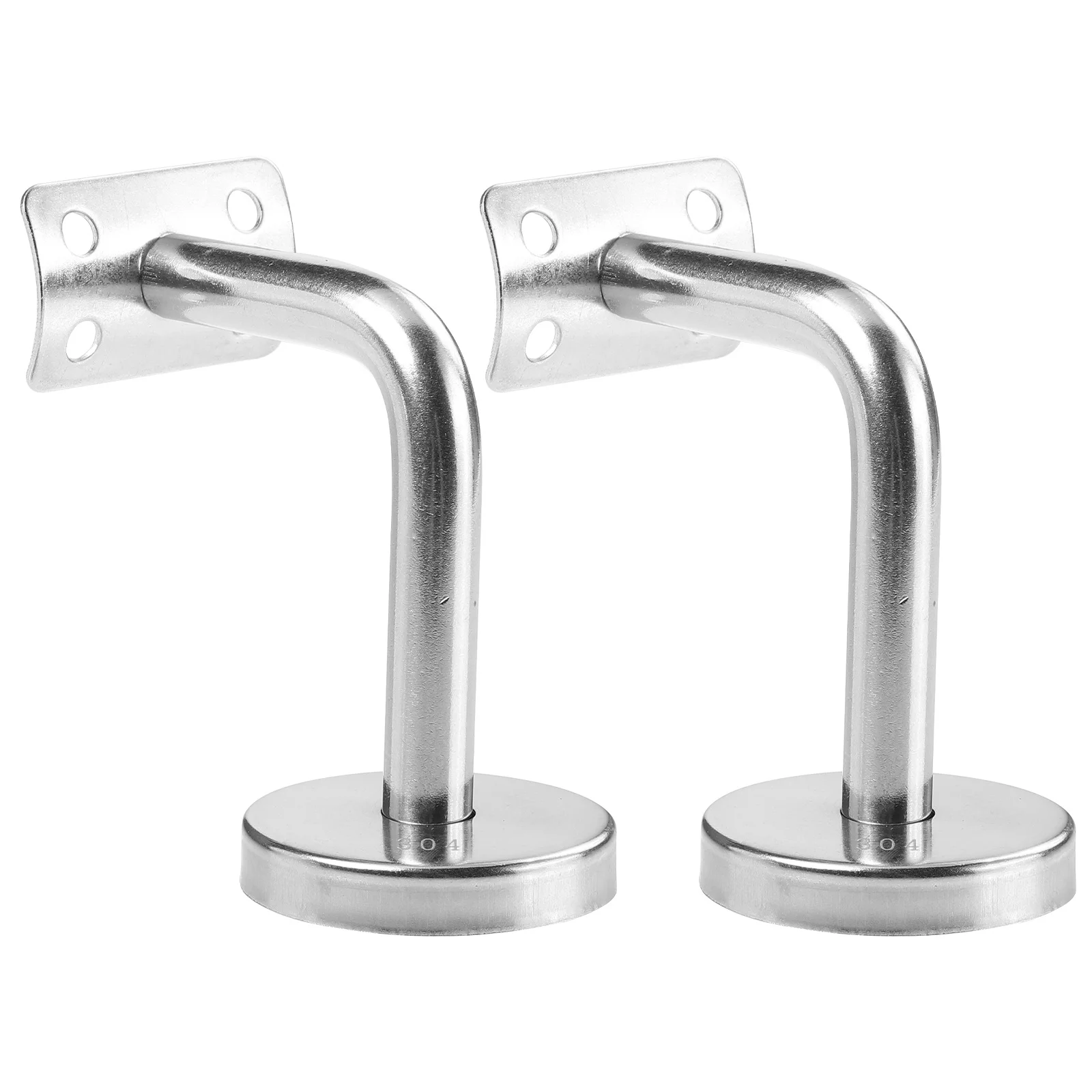 

2Pcs Handrail Bracket Wall Mounted Heavy Duty Banister Rail Support for Home Hotel Practical and Safe Installation