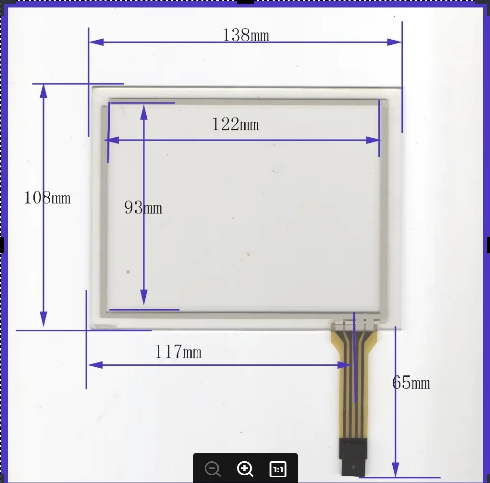 

for VT515W 138mm*108mm on display TR4-057F-19 compatoble UN UG NEW Touch Screen 5.7inch glass 138*108 commercial use