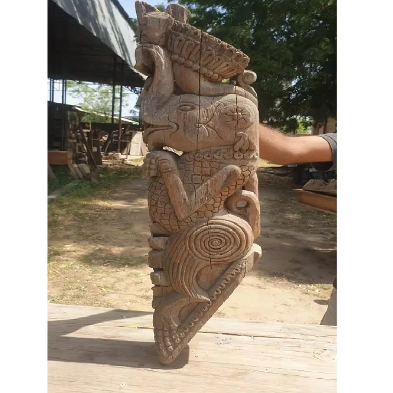 Home decoration wall bracket corbel statue wooden retro furniture