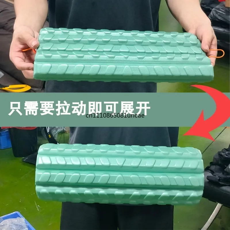 Foldable Portable Foam Roller Mini Travel Massage Roller Muscle Relief Fitness Recovery Training Equipment 2026 New
