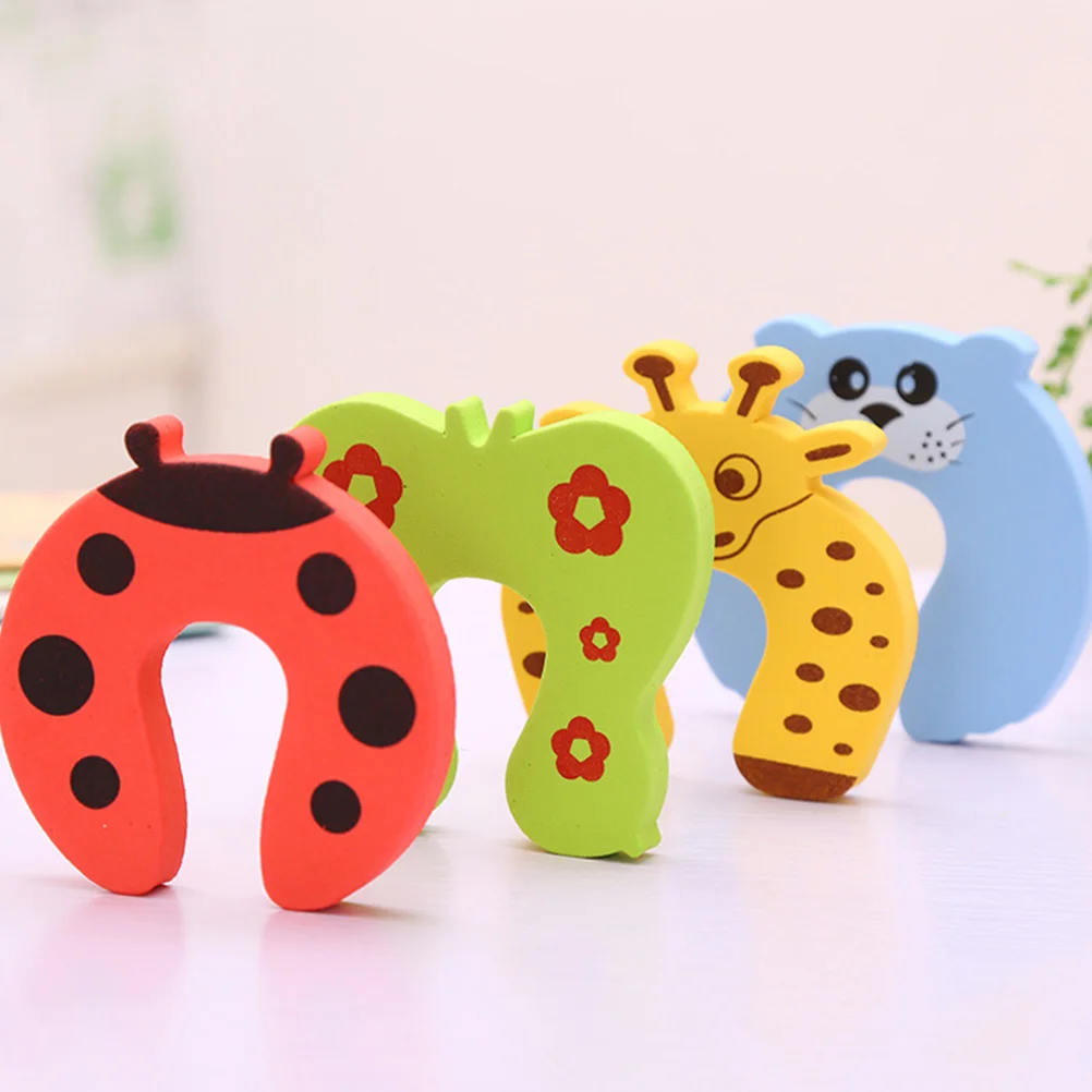 

20Pcs Door Stopper Baby Finger Protector Cartoon Animal Door Holder Anti-Pinch Safety Supply for Home Kids Baby Safety Supply