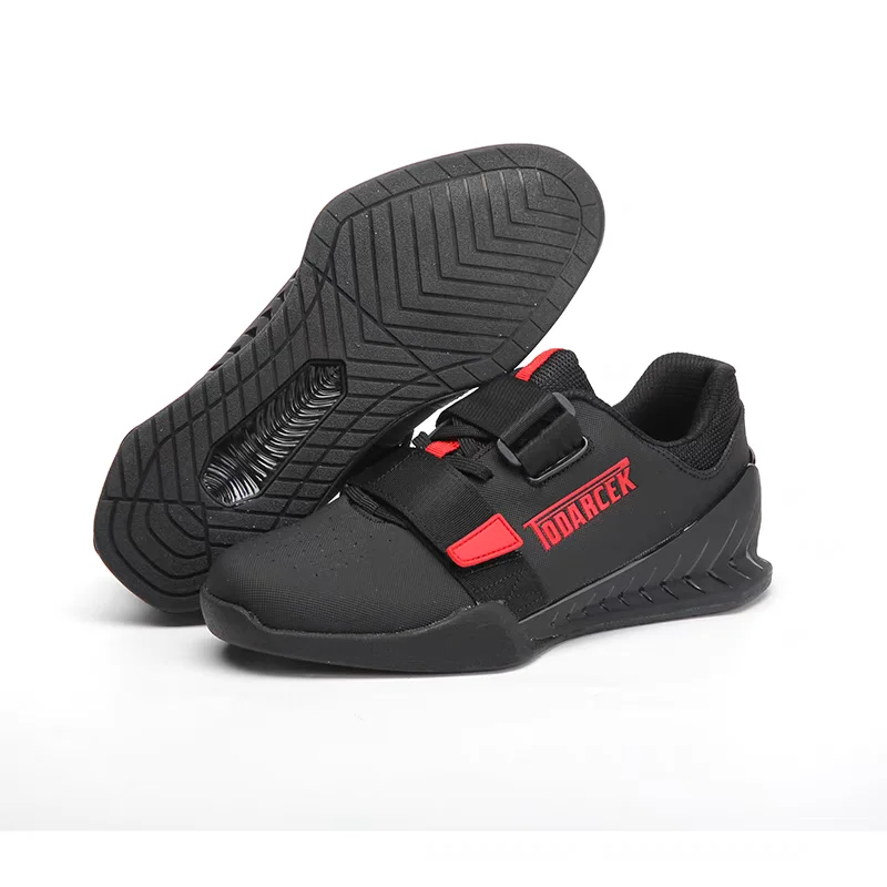 New Strength Weightlifting Shoes Professional Squat Shoes Training Stable Deadlift Shoes Men's and Women's Same Sports Shoe