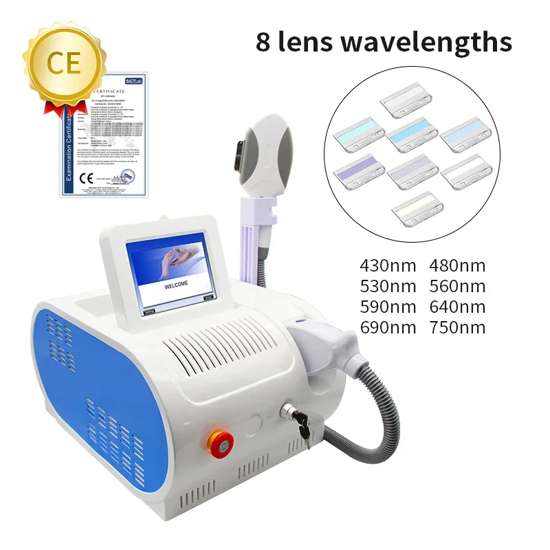 Beauty Salon 150000 Shots IpL E light OPT Painless Laser Permanent Hair Removal Remove Color Spots Redblood Acne Photon Rejuvena