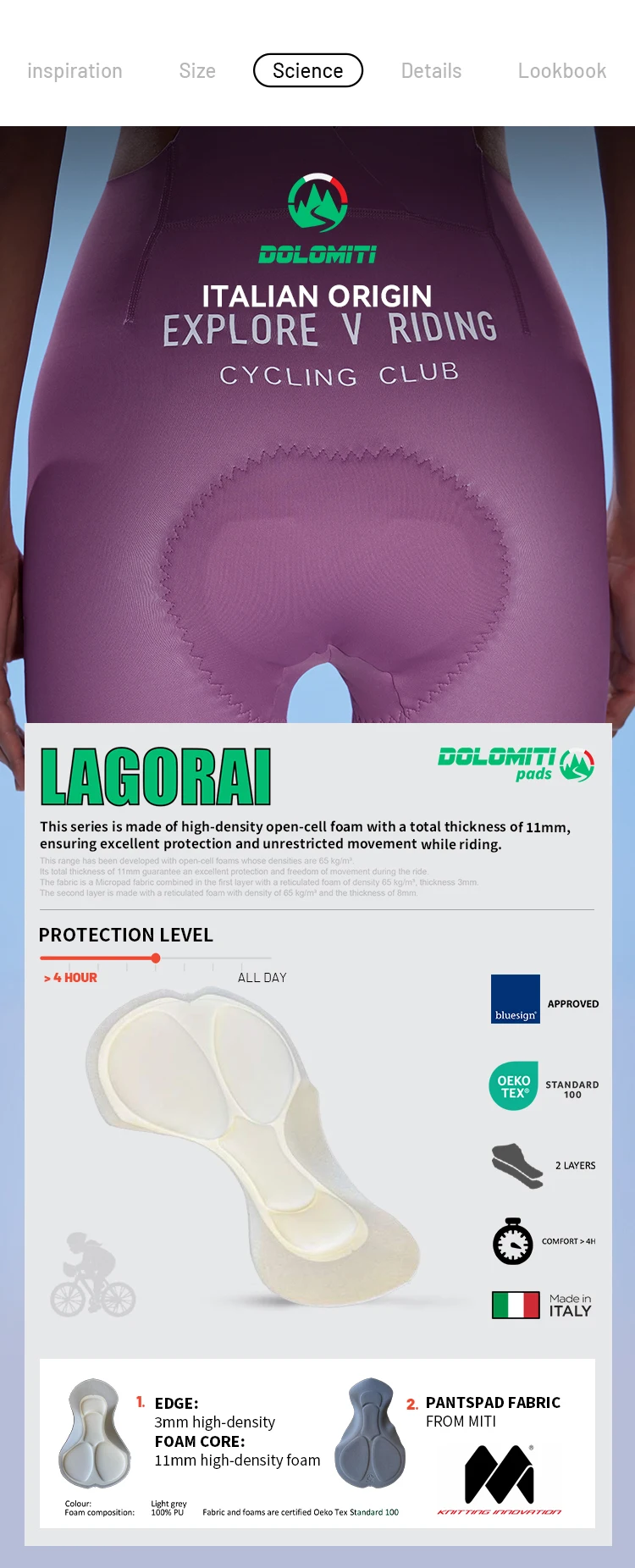 EVR Sommer Damen Radsport-Trägerhose Einteilige Trägerhose mit Doppelpfeil-Design Langstrecken-Schnelltrocknende Radhose – Detail 8