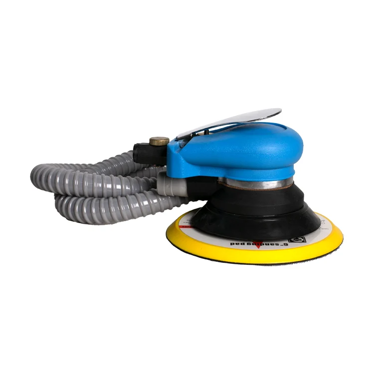 Polishing Tools 6 Inch Pneumatic Vacuum Random Orbit Sander Air Random Orbital Palm Sander