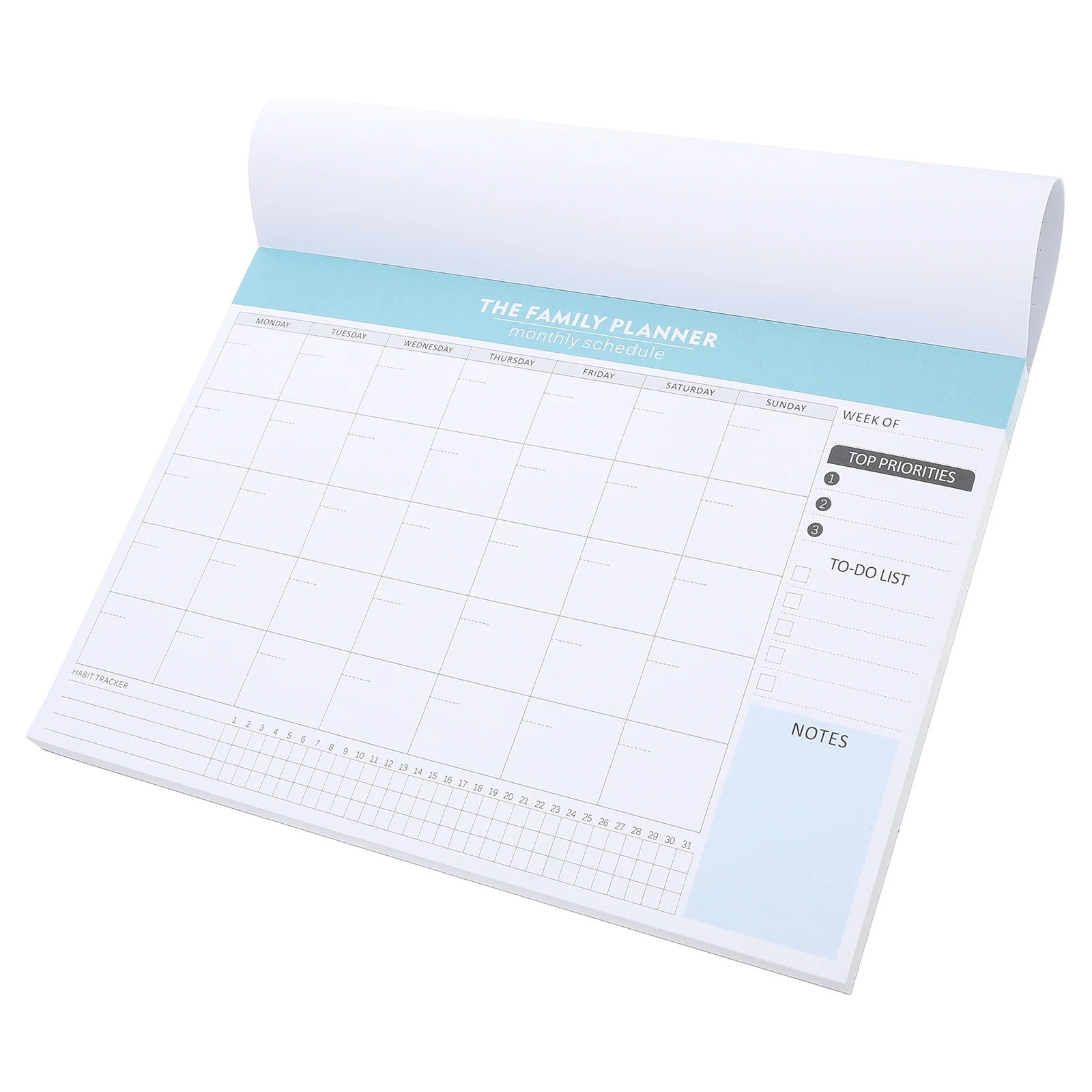 

Monthly Planner Notepad Undated Weekly Daily Calendar Habit Tracker Task Checklist Notebook For Student Teacher Classroom Home