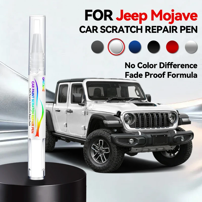 

Ручка-корректор для ремонта автомобильной краски для Jeep Mojave 1996-2025: аксессуары для устранения царапин, цвета: черный UM, серебристый JS, белый AZ, синий C8
