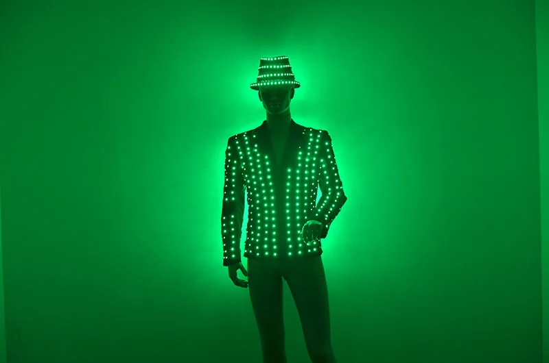 LED Luminous Robot CostumeLed Robot Costume Adult Party Robot Led Suits For MenCustomized Cool & Stylish Fluorescent Bar