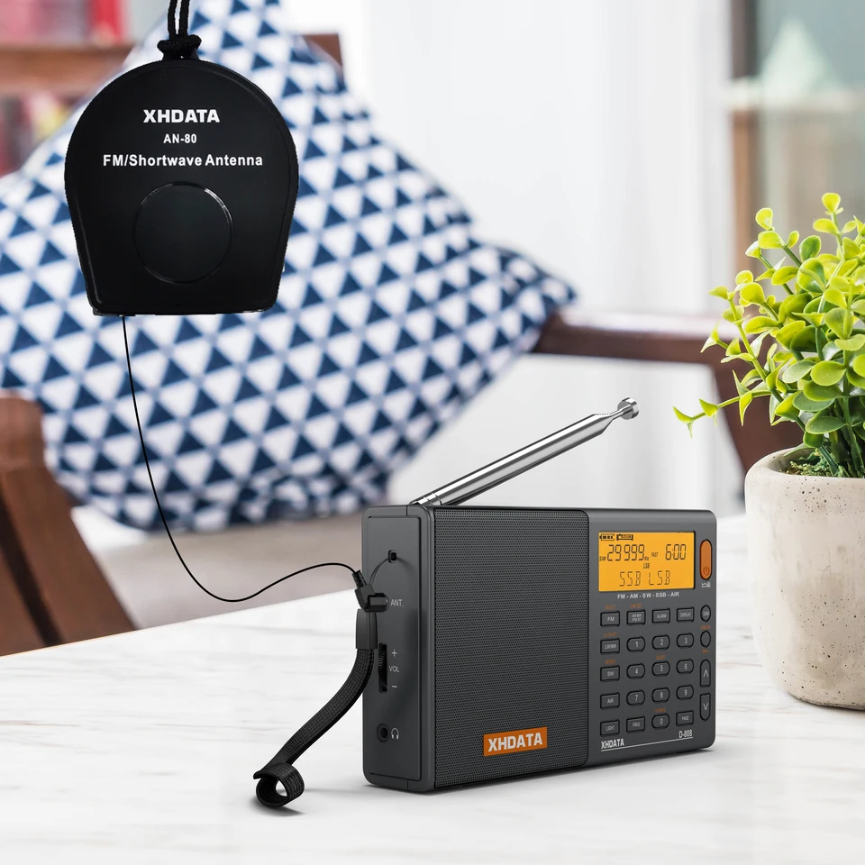 XHDATA ラジオ D-808 ➕ アンテナAN-80 XHDATA AN-80 External Antenna Suitable with all TECSUN Radios and