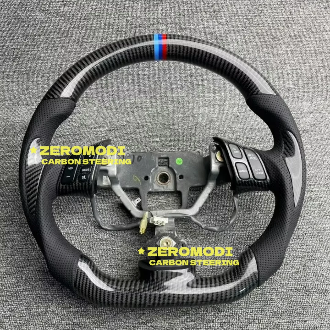 

Replacement Real Carbon Fiber Steering Wheel with Leather for Mazda 6 Mazda6 2004-2008